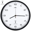 vidaXL Funkwanduhr Quarzwerk 31 cm Wei&szlig; & Schwarz