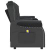 vidaXL 4-Sitzer Massagesessel mit Getr&auml;nkehalter Schwarz Kunstleder