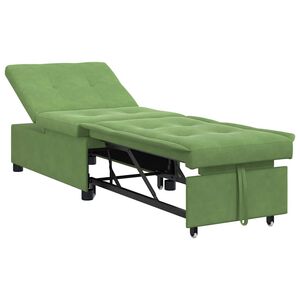 vidaXL Schlafsofa Hellgr&uuml;n 194 x 67 x 82 cm Samt