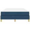 vidaXL Boxspringbett mit Matratze Blau 120 x 190 cm Stoff