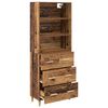 vidaXL Highboard Altholz 69,5 x 32,5 x 180 cm Holzwerkstoff