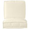 vidaXL Palettenkissenset 2 pcs Creme Oxford-Stoff
