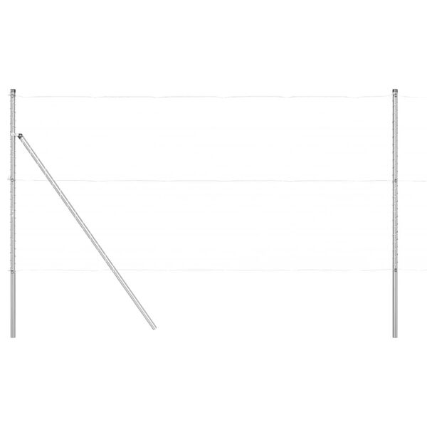 vidaXL Zaunpfosten 26 pcs Grau 3,2 x 3,2 x 210 cm