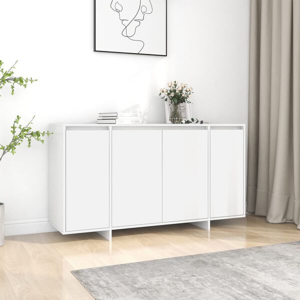 vidaXL Sideboard Wei&szlig; 135x41x75 cm Holzwerkstoff