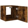 vidaXL TV-Wandschrank mit LED-Leuchten R&auml;uchereiche 40,5x35x40 cm