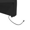 vidaXL Tagesbett mit Matratze USB Schwarz Stoff 90x200 cm