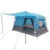 vidaXL Familienzelt mit Dach Blau 380 x 260 x 190 cm Polyester