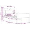 vidaXL Bettgestell ohne Matratze Sonoma-Eiche 80x200 cm Holzwerkstoff