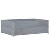 vidaXL Paletten-Aufsatzrahmen 2 Stk. Grau 120x80 cm Massivholz Kiefer