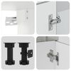vidaXL 4-tlg. K&uuml;chenschrank-Set Lucca Grau Sonoma Holzwerkstoff