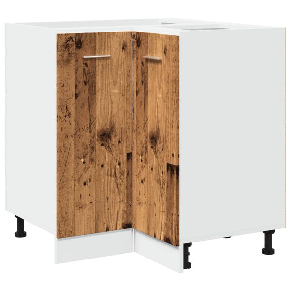 vidaXL Küchenschrank Lyon Altholz-Optik 75,5x75,5x81,5 cm Holzwerkstoff