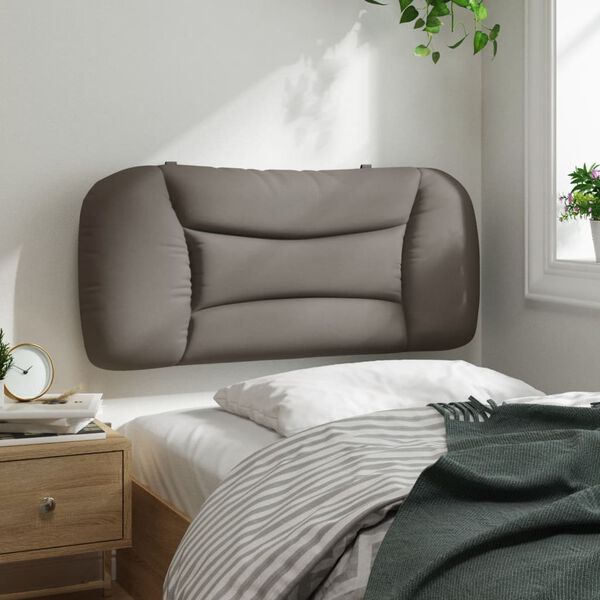 vidaXL Kopfteil-Kissen "Hvar" Taupe 80 cm Stoff