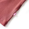 Kinder-Langarmshirt Halbrollkragen Dunkelrot 104