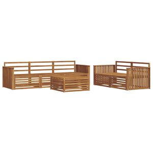 vidaXL Outdoor-Sofagarnitur 6 stk. Natur Massivholz Akazie