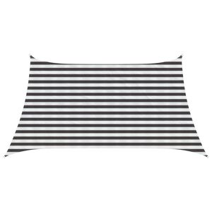 vidaXL Sonnensegel Anthrazit und Wei&szlig; 3 / 4 x 2 m HDPE