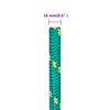 vidaXL Bootsseil Gr&uuml;n 16 mm 25 m Polypropylen