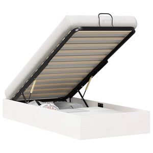 vidaXL Ottoman Bettgestell mit Stauraum Wei&szlig; 80 x 200 cm
