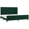 vidaXL Bettgestell ohne Matratze Dunkelgr&uuml;n 200x200 cm Samt