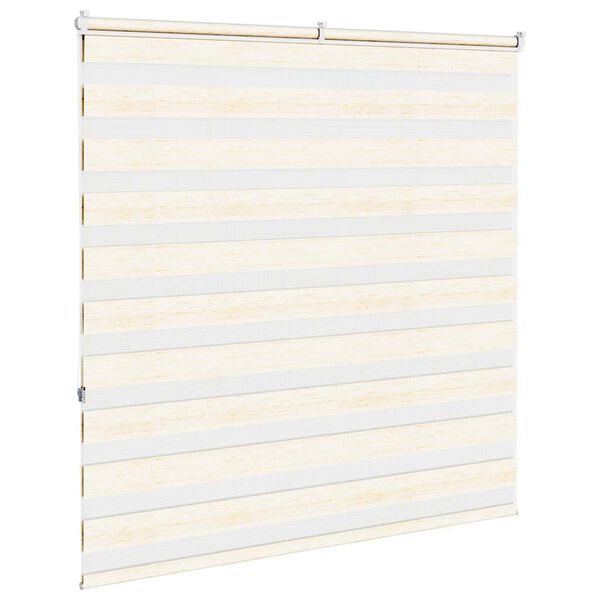 vidaXL Doppelrollo Marmorbeige 145x150cm Stoffbreite 140,9 cm Polyester