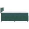 vidaXL Boxspringbett mit Matratze Dunkelgr&uuml;n 90x190 cm Samt