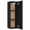 vidaXL TV-Schr&auml;nke 2 Stk. Schwarz 30,5x30x90 cm Holzwerkstoff