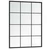vidaXL Wandspiegel 2 Stk. Schwarz 80x60 cm Metall