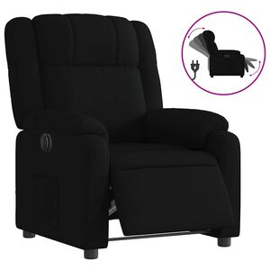 vidaXL Relaxsessel Elektrisch Schwarz Stoff
