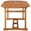 vidaXL Garten-Esstisch 180x90x75 cm Massivholz Akazie