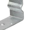 vidaXL Pfostentr&auml;ger 12 Stk. Silbern 12x6x15 cm Verzinkter Stahl