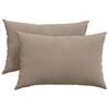 vidaXL Sofakissen 2 St&uuml;ck Taupe 60 x 40 cm Stoff