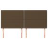 vidaXL Kopfteil Dunkelbraun 160 x 5 x 118/128 cm Stoff