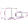 vidaXL Aufbewahrungsschrank 2 pcs Altholz 103 x 41 x 40 cm