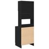 vidaXL K&uuml;chenbuffet 2 pcs Schwarz Eichen-Optik 60 x 50 x 180 cm