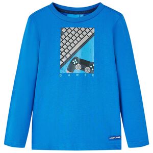 vidaXL Kinder-Langarmshirt Kobaltblau 128