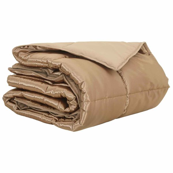vidaXL Sommerdecke Gold 200 x 220 cm Satin und Mikrofaser