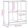 vidaXL B&uuml;cherregal Sonoma-Eiche 68,5x32x75 cm Holzwerkstoff