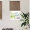 vidaXL Rollo mit Vorh&auml;ngen Braun 80 x 160 cm Bambus