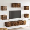 vidaXL 7-tlg. TV-Schrank-Set R&auml;uchereiche Holzwerkstoff