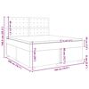 vidaXL Boxspringbett mit Matratze Dunkelgr&uuml;n 180x200 cm Samt