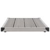 vidaXL Gartendusche mit Grauer Bodenplatte 220 cm Aluminium