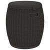 vidaXL 4-in-1 Gartenbox Schwarz Polypropylen