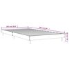 vidaXL Bettgestell ohne Matratze Braun Eiche 100x200 cm Holzwerkstoff