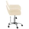 vidaXL Esszimmerst&uuml;hle 6 Stk. Drehbar Creme Samt