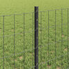 vidaXL Zaun mit Pfosten Grau 0,6 x 10 m Stahl und PVC