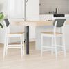 vidaXL Esszimmerst&uuml;hle 2 pcs Wei&szlig; 48 x 49 x 95 cm Massives Gummiholz