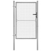 vidaXL Gartentor verzinkter Stahl 100 x 125 cm Silber