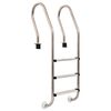 vidaXL Pool-Leiter 3 Stufen 120 cm Edelstahl 304