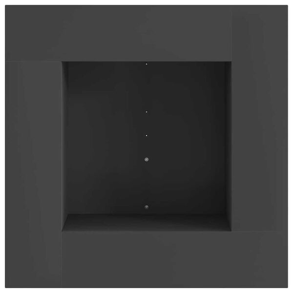 vidaXL Feuerstelle Schwarz 60 x 60 x 30 cm Stahl