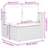 vidaXL 6-tlg. Garten-Sofagarnitur mit Kissen Braun Poly Rattan