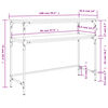 vidaXL Konsolentisch Schwarz 100x35,5x75 cm Holzwerkstoff